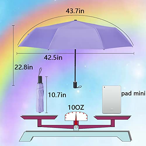 Goothdurs Travel Compact sun&rain Umbrella –Small Mini Lightweight Windproof Waterproof Folding Parasol Umbrellas for Men & Women