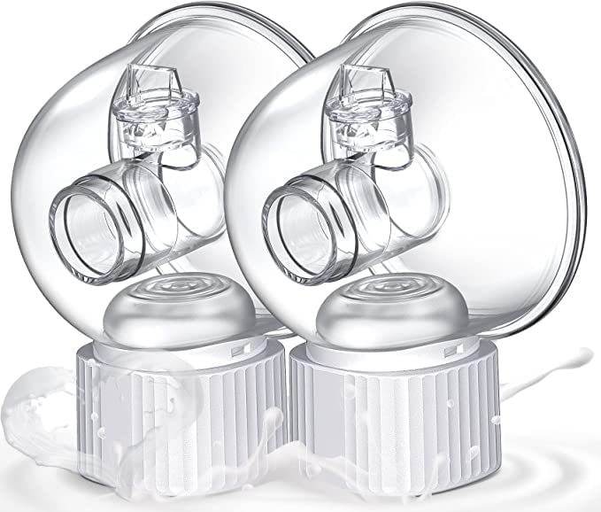 Wearable Breast Pump, S17 Double Hands Free Breast Pump, LCD Display, Low Noise & Painless, 3 Modes & 9 Levels Electric Breast Pump, Memory Function Rechargeable Anti-Backflow 19mm/22mm Flange