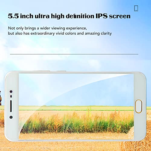 Bewinner 5.5 Inch Unlocked HD Screen Unlocked Smartphone, 4GB RAM 64GB ROM, Dual SIM Card 4G Mobile Phone, Octa Core,Bluetooth, WiFi, GPS Cellphone for Android 10.0 Gold