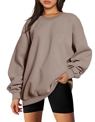 EFAN Sweatshirts Hoodies for Women Oversized Sweaters Fall Outfits Clothes 2023 Crew Neck Pullover Tops Loose Comfy Winter Fashion