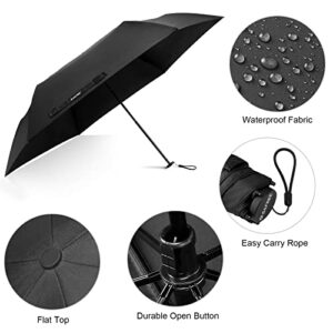 G4Free Travel Umbrella Compact Ultralight Carbon Fiber Super Slim Small Mini UV Sun Umbrellas - Weighs Only 4 oz