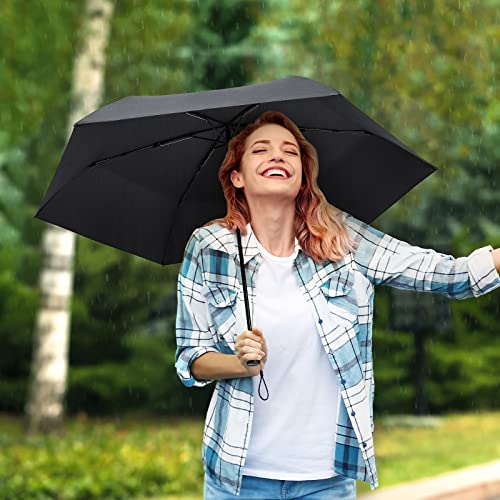 G4Free Travel Umbrella Compact Ultralight Carbon Fiber Super Slim Small Mini UV Sun Umbrellas - Weighs Only 4 oz