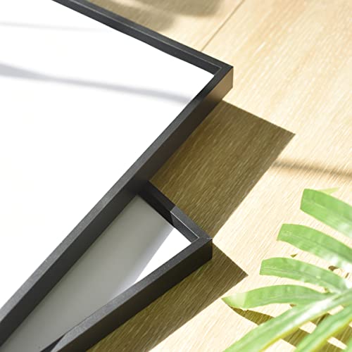 16x20 Aluminum Picture Frame - Plexiglass - Thin Edge - Black - 2 Packs - Wall Mounted - Hang Vertically & Horizontally