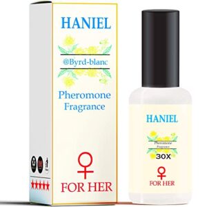 Haniel Pheromone Cologne, Perfumes For Women, Long Lasting Pheromone Perfume Spray For Women Oil Base Pheromones for Her, Womens Fragrances, Love Scent Pheromones Orinetal Spicy Rose Good Scent