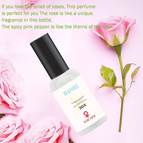 Haniel Pheromone Cologne, Perfumes For Women, Long Lasting Pheromone Perfume Spray For Women Oil Base Pheromones for Her, Womens Fragrances, Love Scent Pheromones Orinetal Spicy Rose Good Scent