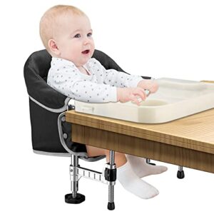 hook on chair with removable dining tray, portable clip on high chair use at most tables, fast table chair with carry bag, travel feeding seat for baby & toddlers