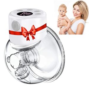 hand free breast pump, mom--cozy s12 same model led display wearable breast pump, portable electric breast pump, 2 modes and 9 levels - 24mm