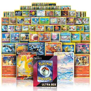 ccg select ultra box | 100 cards with 2 guaranteed ultra rares | plus 8 holo or rare cards | compatible with pokemon cards