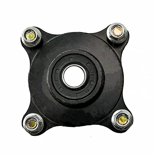 PanDair Upgraded 4 Stud Wheel Hub Front Steering Spindle Brake Disc Rotor,Front Steering Knuckle Hub Assembly for 125cc 150cc 200cc Quad Dirt Bike Go Kart Buggy 4 Wheeler ATV UTV DIY