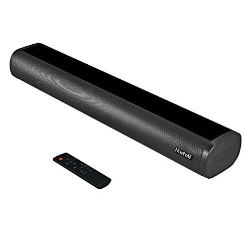 Mufoli Sound bar for TV 20 inch TV Soundbar 80W Home Theater Soundbar Speaker, 3D Surround Sound & 3 EQ Modes, with Bluetooth, HDMI, RCA, AUX, USB, Opt Connection, for Gaming, Projectors, PC, Phones