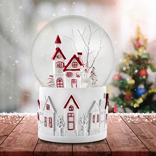 120 MM Christmas Village Musical Snow Globe by San Francisco Music Box Company