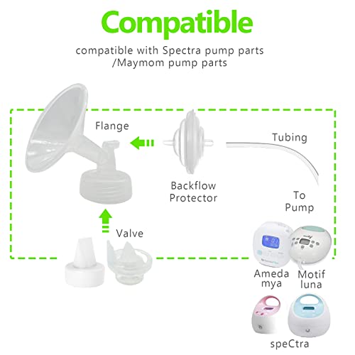 Belmikal 18mm 1 pc Flange Compatible with Spectra S2 Spectra S1 9 Plus Ameda MYA Motif Luna Breastpumps Replacement to Spectra Pump Parts and Spectra Flange. Compatible with Spectra Parts/Accessories