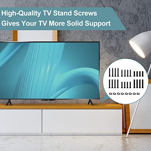 TV Stand Screws and Washers for Onn TV Stand Legs Screws Kit for 24" 40" 48" 50" 55" 58" 60" 65" Onn TV RC439 100012585 100005396 100024699 100021261 Universal TV Stand Screws