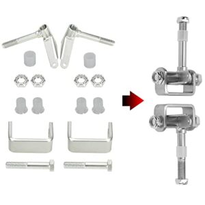 GREHUA Right Left Steering Spindle Bracket Set 5/8" Axle Kingpin 3-3/4" Long 2PCS for 212cc 196cc 6.5hp 13hp 15hp 420cc 301cc Manco Azusa Yerf-Dog Go Kart Cart Replacement Parts Accessories Heavy duty