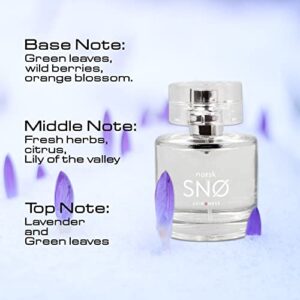 Geir Ness NORSK SNØ Eau de Parfum - Unisex Cologne with Fresh Herbs Sensual Perfume - Unisex Natural Perfume (100 ml)