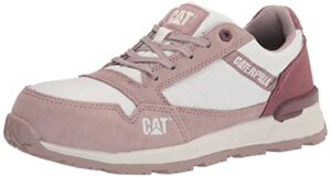 cat footwear women's venward composite toe industrial shoe, bark/rose taupe, 8.5