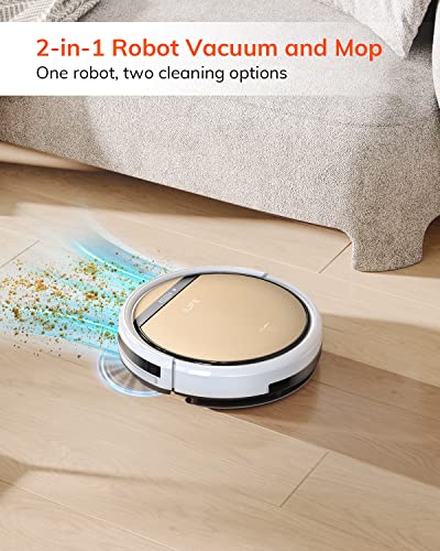 ILIFE V5s Plus Robot Vacuum and Mop Combo with Wi-Fi/App/Alexa, Automatic Self-Charging Robotic Vacuum Cleaner, Slim and Quiet, Cleans Hard Floors Carpets and Pet Hair (V5s Pro Upgrade Version)