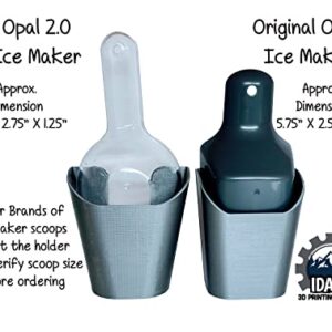 Ice Scoop Holder for Countertop Ice Makers - Fits GE Opal V1.0 and V2.0 Models (Fits Opal 2.0)