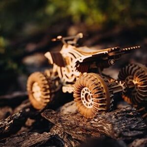 Wood Trick Quad Bike 3D Wooden Puzzles for Adults and Kids to Build - Rides up to 30 ft - Wooden Model Car Kits to Build for Adults - Model Kits for Adults - Challenging Project Hobby Kits