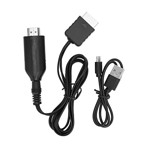 Yoidesu HDMI Cable, for PS1/PS2 to HD Multimedia Interface Adapter Cable Game Console Video Converter Cord 100cm