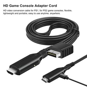 Yoidesu HDMI Cable, for PS1/PS2 to HD Multimedia Interface Adapter Cable Game Console Video Converter Cord 100cm