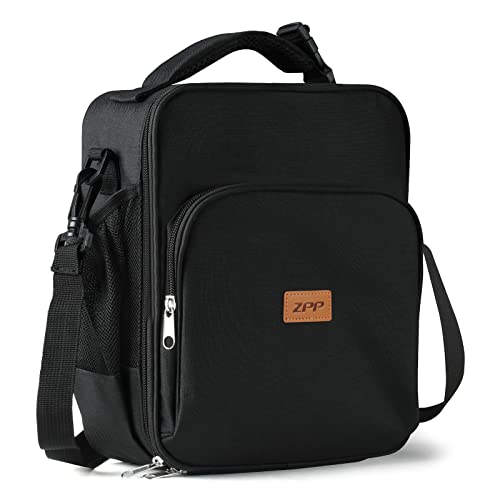 ZPP Lunch Box for Men Women Adults Small Lunch Bag for Office Work - Reusable Portable lunch box, Black