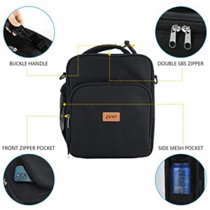 ZPP Lunch Box for Men Women Adults Small Lunch Bag for Office Work - Reusable Portable lunch box, Black