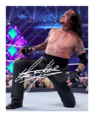 The Undertaker - Wrestling Signed 8x10 Inch Photo Print Pre Printed Signature Autograph Gift