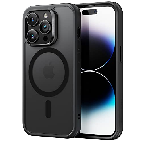 ESR for iPhone 14 Pro Case, Compatible with MagSafe, Shockproof Military-Grade Protection, Yellowing Resistant, Magnetic Phone Case for iPhone 14 Pro, Classic Hybrid Case (HaloLock), Frosted Black