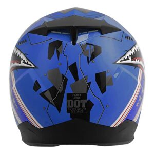 TCMT Dot Full Face Kids Youth Helmet Motocross ATV Dirtbike BMX MX Offroad Full Face Motorcycle Helmet