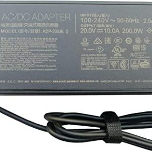 200W 20V 10A ADP-200JB D Charger for Asus Rog Zephyrus G15 GA503 GA503QM GA503QS GA503QR Laptop and More