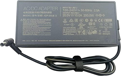 200W 20V 10A ADP-200JB D Charger for Asus Rog Zephyrus G15 GA503 GA503QM GA503QS GA503QR Laptop and More