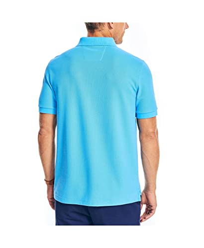 Nautica Men's Sustainably Crafted Classic Fit Deck Polo,Azure Blue,XL