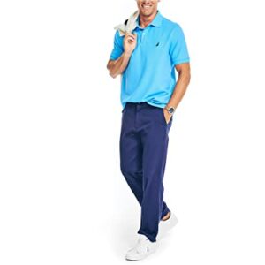 Nautica Men's Sustainably Crafted Classic Fit Deck Polo,Azure Blue,XL