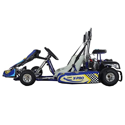 X-PRO Raptor 125cc Zongshen Brand Engine 2 Seater Go Kart with Semi-Automatic Transmission w/Reverse,5" Aluminum and Racing Tires! (Blue)