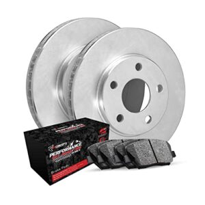 R1 Concepts Front Brakes and Rotors Kit |Front Brake Pads| Brake Rotors and Pads| Performance Off-Road Brake Pads and Rotors|fits 1991-1998 Toyota 4Runner, T100