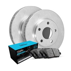 r1 concepts rear brakes and rotors kit |rear brake pads| brake rotors and pads| ceramic brake pads and rotors|fits 2010-2017 genesis g80; hyundai genesis; kia k900