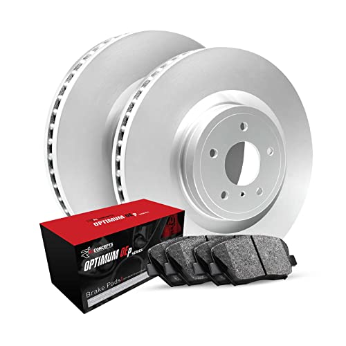 R1 Concepts Rear Brakes and Rotors Kit |Rear Brake Pads| Brake Rotors and Pads| Optimum OEp Brake Pads and Rotors|fits 2016-2022 Chevrolet Bolt EUV, Bolt EV, Cruze, Volt