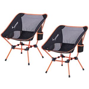 sportneer lightweight portable folding camping chair 2pack compact beach camp chairs for adults foldable backpacking chair outdoor collapsible chair for camping hiking lawn picnic travel