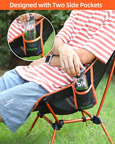 Sportneer Lightweight Portable Folding Camping Chair 2Pack Compact Beach Camp Chairs for Adults Foldable Backpacking Chair Outdoor Collapsible Chair for Camping Hiking Lawn Picnic Travel