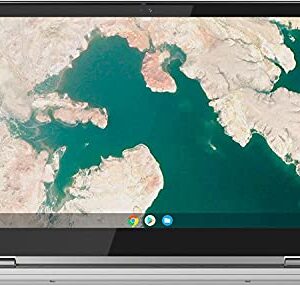 Lenovo Newest C340 15.6'' FHD Touchscreen 2-in-1 Chromebook Laptop, Intel i3 CPU(Up to 3.4GHz), 4GB RAM, 128GB Space(64GB eMMC+64GB MSD), USB-C, Wi-Fi, Bluetooth, Webcam, Chrome OS+JVQ MP Gray