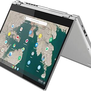 Lenovo Newest C340 15.6'' FHD Touchscreen 2-in-1 Chromebook Laptop, Intel i3 CPU(Up to 3.4GHz), 4GB RAM, 128GB Space(64GB eMMC+64GB MSD), USB-C, Wi-Fi, Bluetooth, Webcam, Chrome OS+JVQ MP Gray