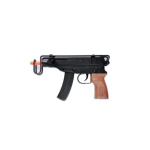 airsoft m37f scorpion compact spring airsoft rifle - black -- uk arms