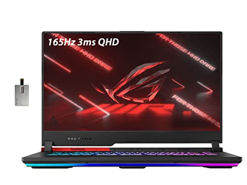 ASUS 2022 ROG Strix G15 Advantage Edition 15.6" QHD 165Hz Gaming Laptop, AMD Ryzen 9 5980HX, 64GB RAM, 2TB PCIe SSD, RGB Backlit Keyboard, Radeon RX 6800M, Windows 11 Pro, Black, 32GB USB Card