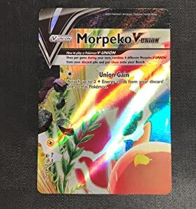 Pokemon Trading Card Game Morpeko V-Union - 4 Card Set - SWSH215 - SWSH216 - SWSH217 - SWSH218 - Black Star Promo