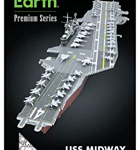 Metal Earth Premium Series USS Midway Aircraft Carrier 3D Metal Model Kit Fascinations