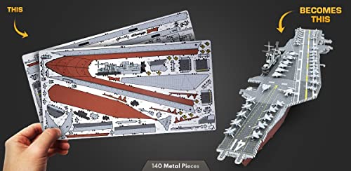 Metal Earth Premium Series USS Midway Aircraft Carrier 3D Metal Model Kit Fascinations