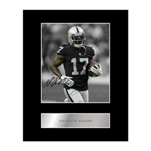 davante adams pre printed signature signed mounted photo display #11 printed autograph picture