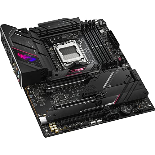 ASUS ROG Strix B650E-E Gaming WiFi AM5 (LGA1718) Ryzen 7000 Gaming Motherboard(16+2 Power Stages,DDR5,4X M.2 Slots, PCIe® 5.0, WiFi 6E, 2.5G LAN,USB 3.2 Gen 2x2 Type-C® Rear I/O Port, Aura Sync RGB)