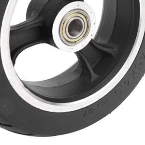 6Inch Solid Wheel, 145x4.0 Solid Flat Free Explosion Proof Wheel Set Solid Wheel Replacement for Electric Scooter, Wheelchairs, Rollators, Walkers